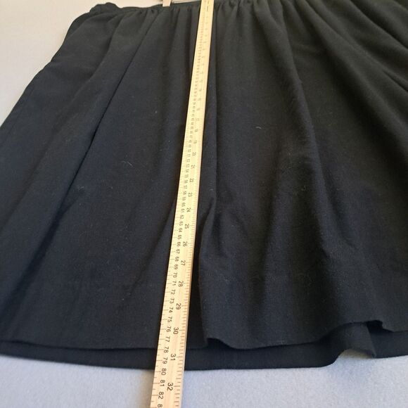 Tuesday Of California Black Linen Blend Midi Skirt Women's Plus 4x 4xl Flare - Picture 4 of 9